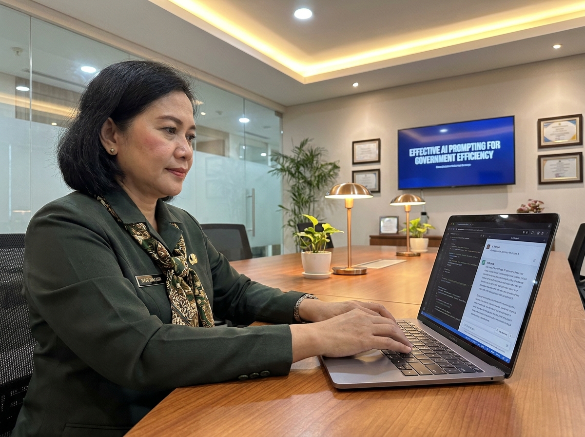 Modul 6 prompt engineering kerja ASN - belajar AI teknik penggunaan chatbot pemerintah