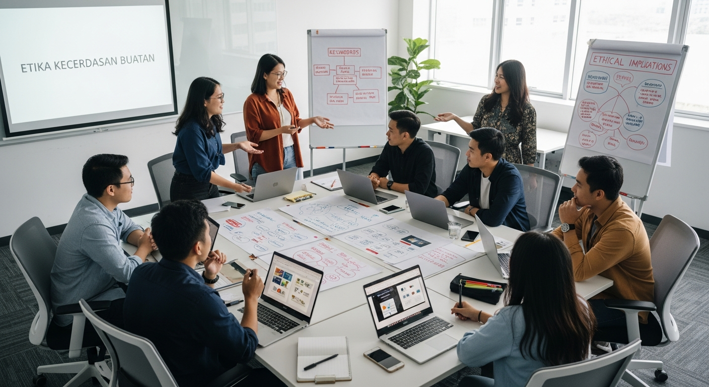 Cognitive Debt: Studi MIT Ungkap Dampak Penggunaan AI pada Kemampuan Kognitif dan Strategi Pencegahannya - Ilustrasi