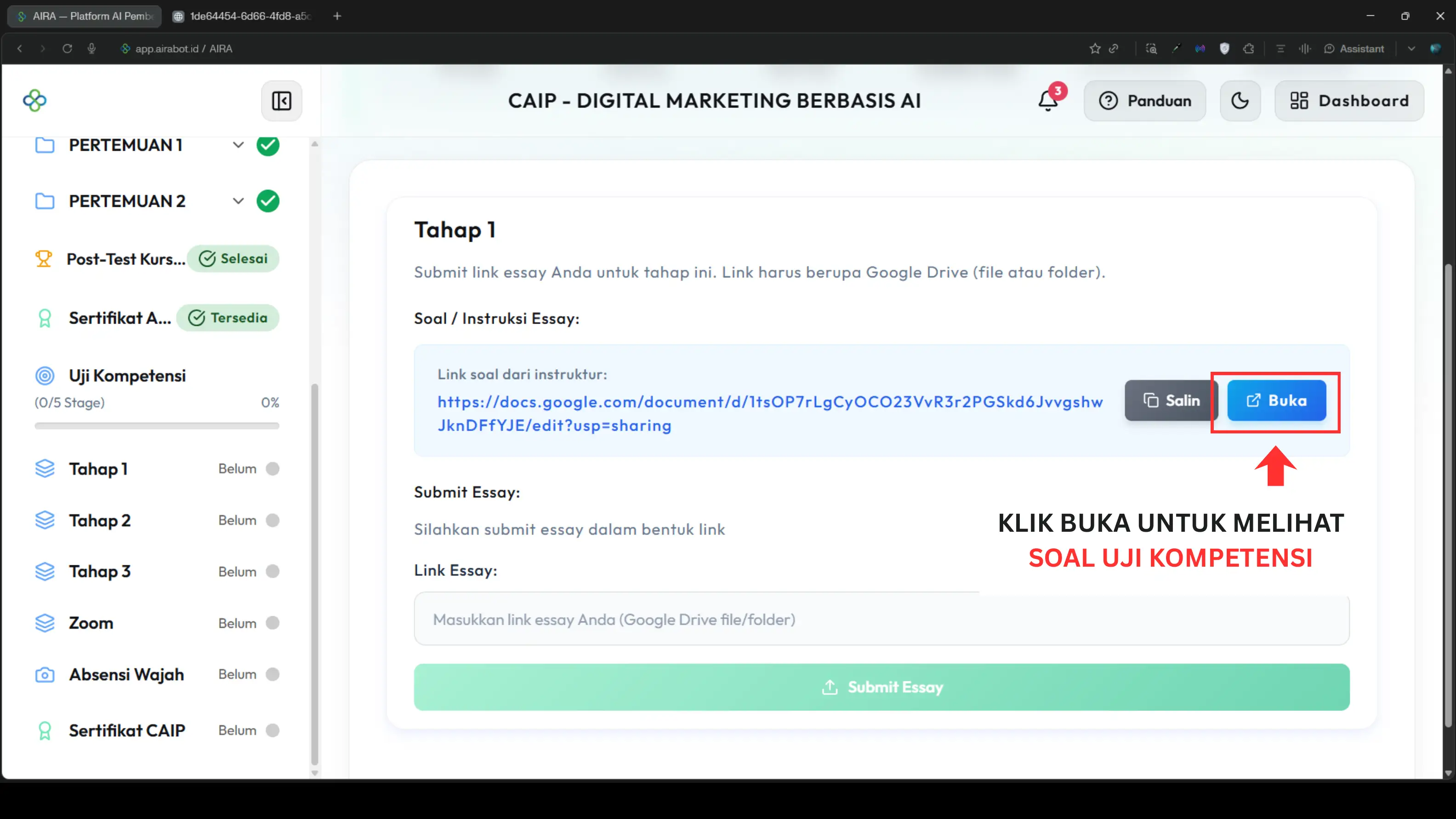 Screenshot langkah 4: "Tugas 3 Hari" Gelar Non-Akademik Itu Apa Saja?