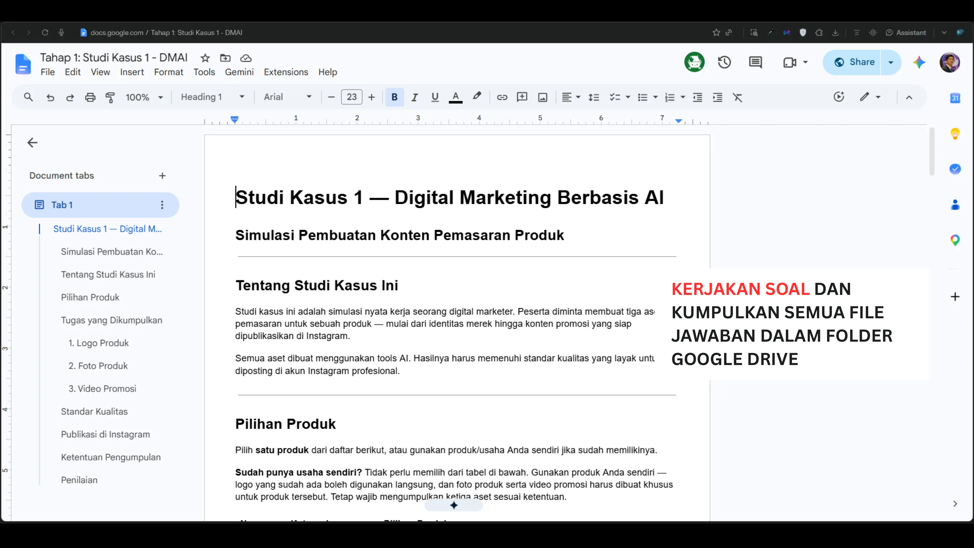 Screenshot langkah 1: "Tugas 3 Hari" Gelar Non-Akademik Itu Apa Saja?