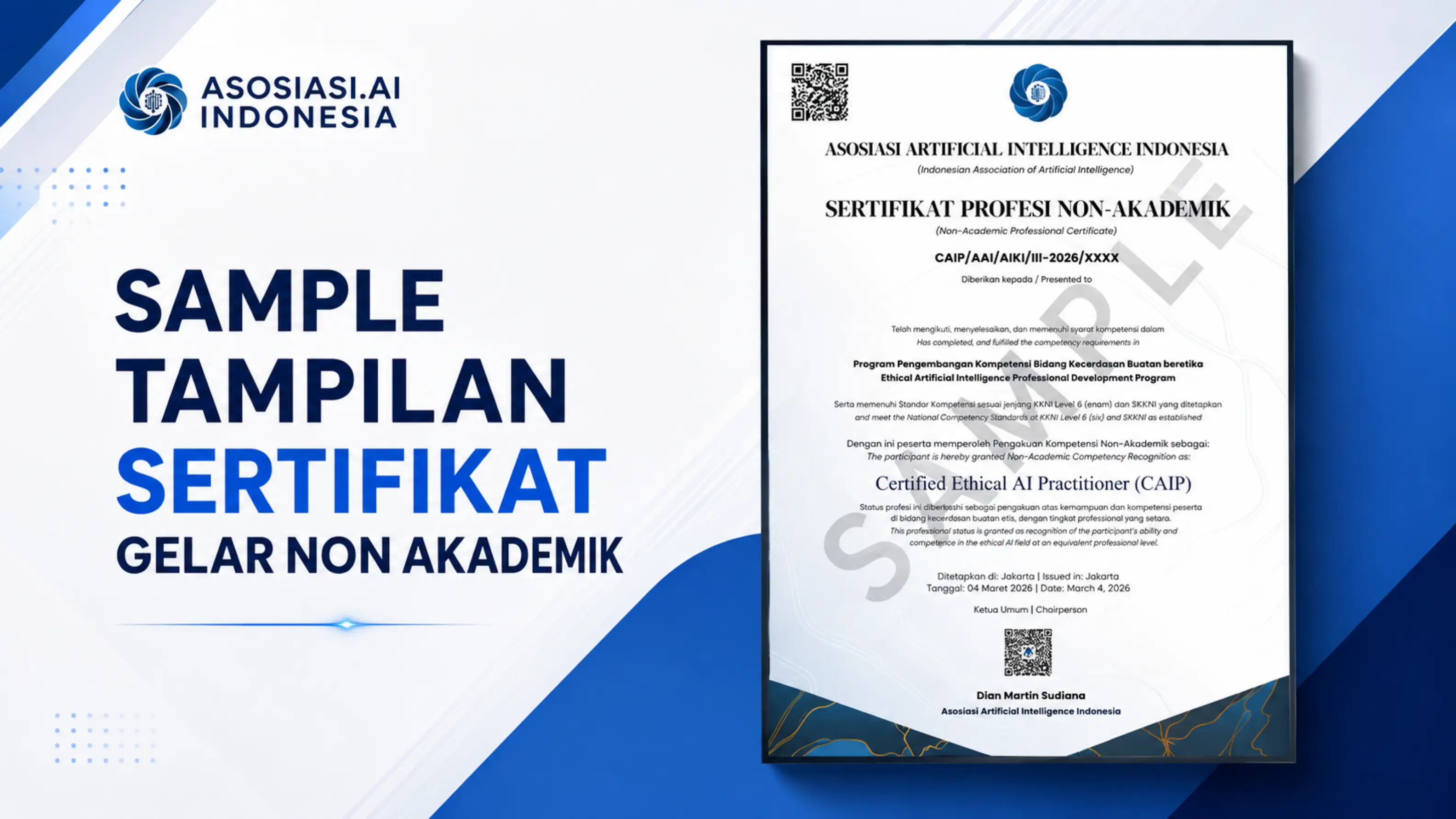 Screenshot langkah 4: Bedanya Sertifikat Pelatihan (AIRA) dan Sertifikat Kompetensi BNSP