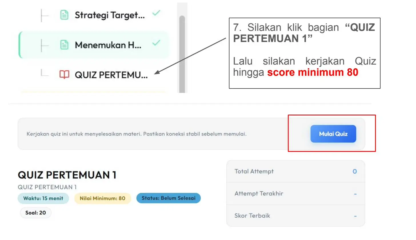 Screenshot langkah 5: Urutan Lengkap Tahapan Pertemuan 1 & 2 di AIRA