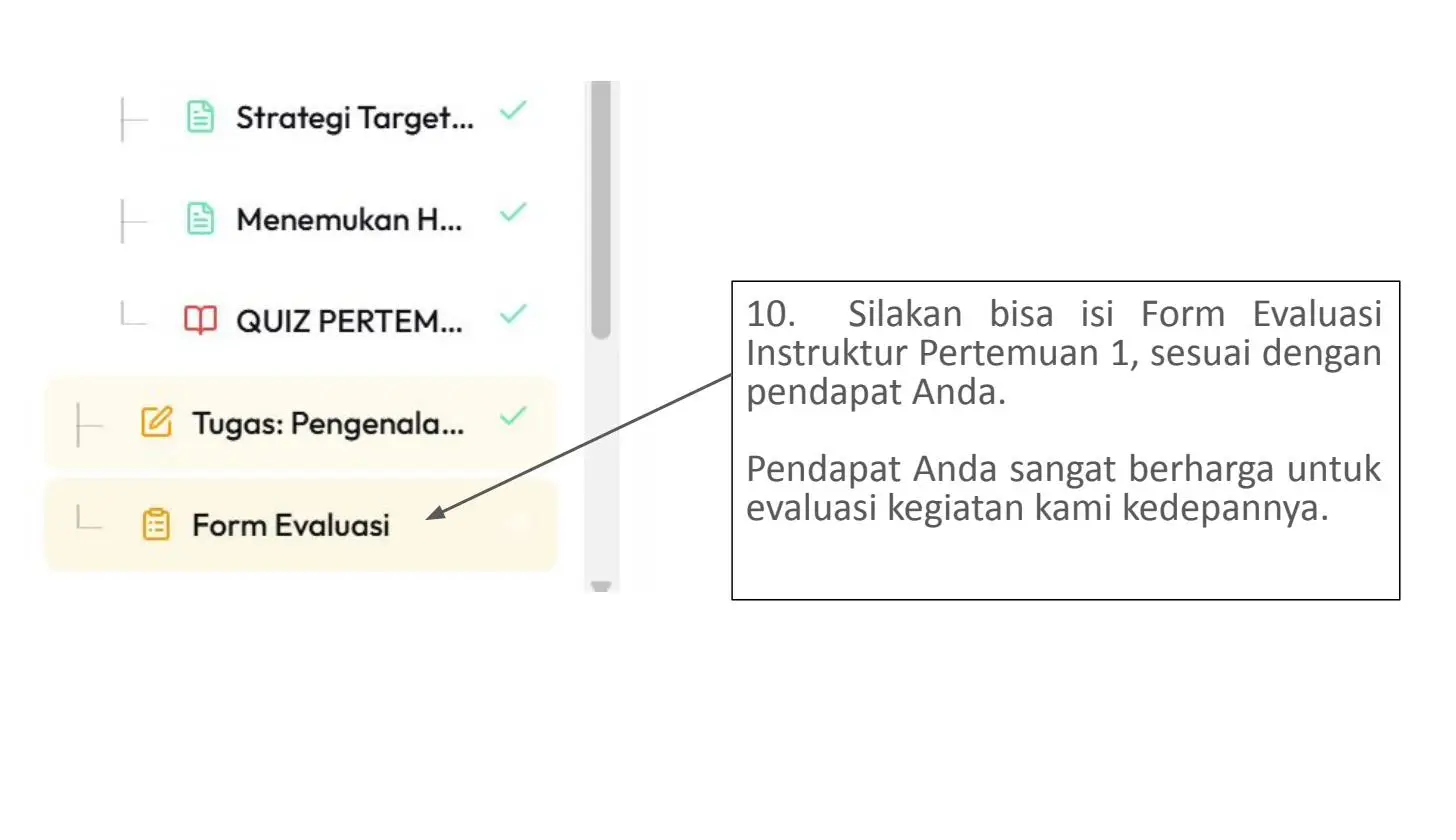 Screenshot langkah 7: Urutan Lengkap Tahapan Pertemuan 1 & 2 di AIRA