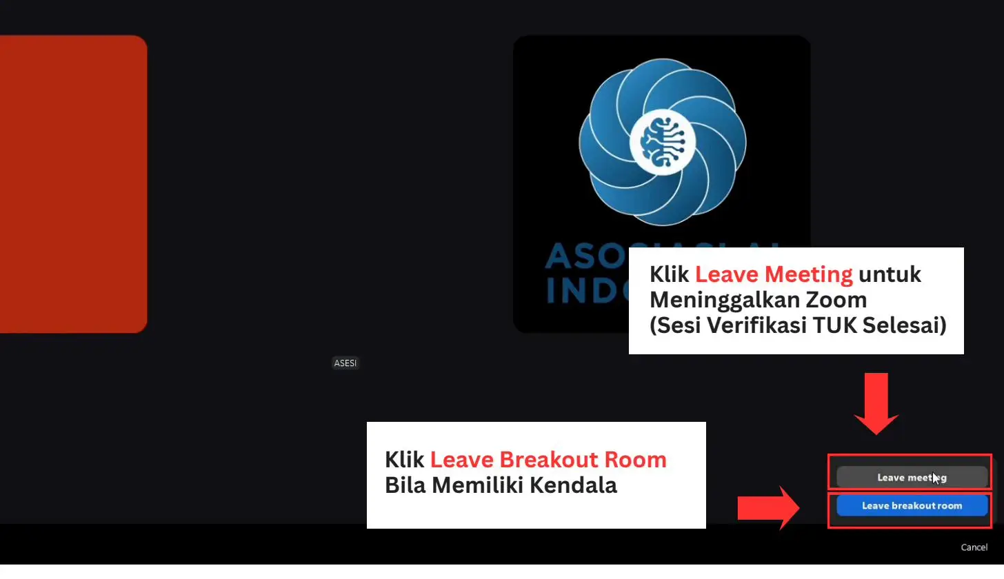 Screenshot langkah 6: Cara Mengikuti Verifikasi TUK via Zoom