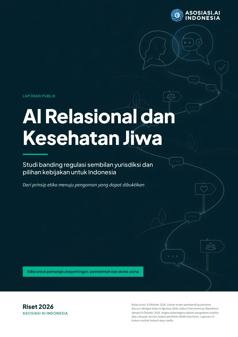 Cover riset AI Relasional dan Kesehatan Jiwa